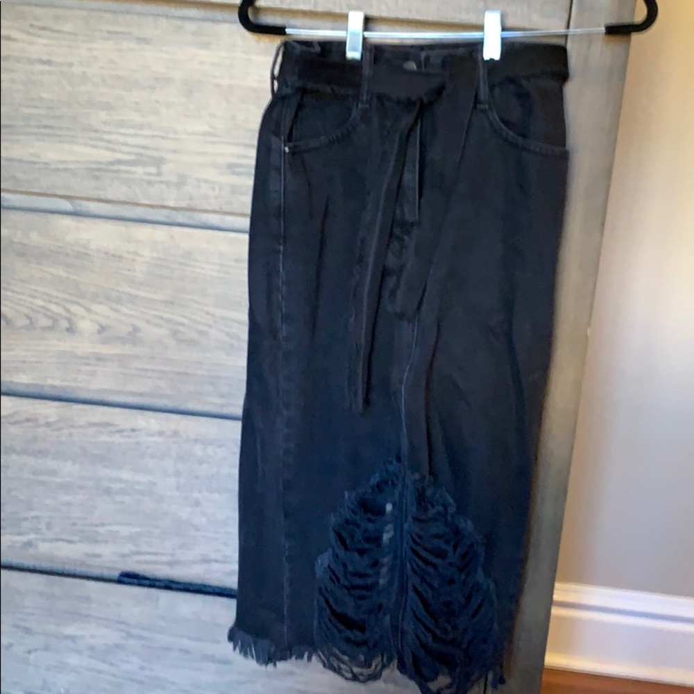 Zara Black Jean skirt